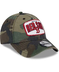 Men's New Era Camo Boston Red Sox Gameday 9FORTY Adjustable Hat