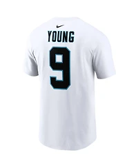 Men's Nike Bryce Young White Carolina Panthers 2023 Nfl Draft First Round Pick Player Name and Number T-shirt