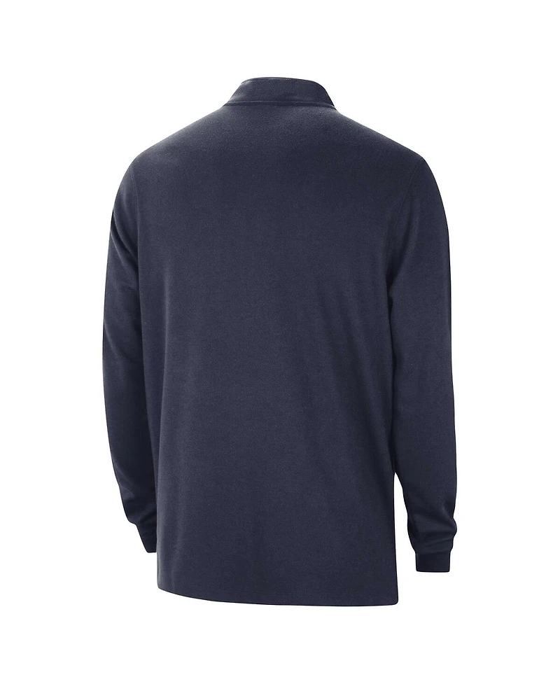 Men's Nike Navy Philadelphia 76ers Authentic Performance Half-Zip Jacket
