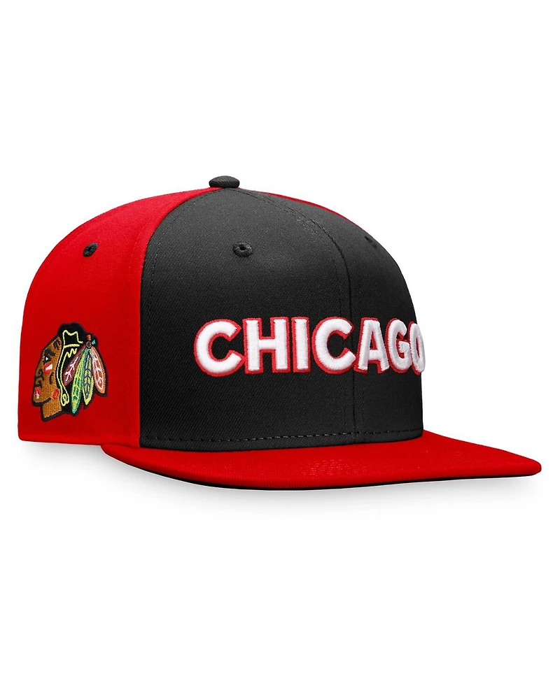 Men's Fanatics Black Chicago Blackhawks Special Edition 2.0 Snapback Hat