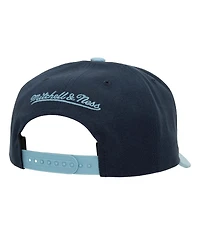 Men's Mitchell & Ness Navy, Light Blue Memphis Grizzlies Soul Xl Logo Pro Crown Snapback Hat