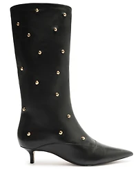 Arezzo Women's The Campaign Low Stiletto Calf Leather Boots