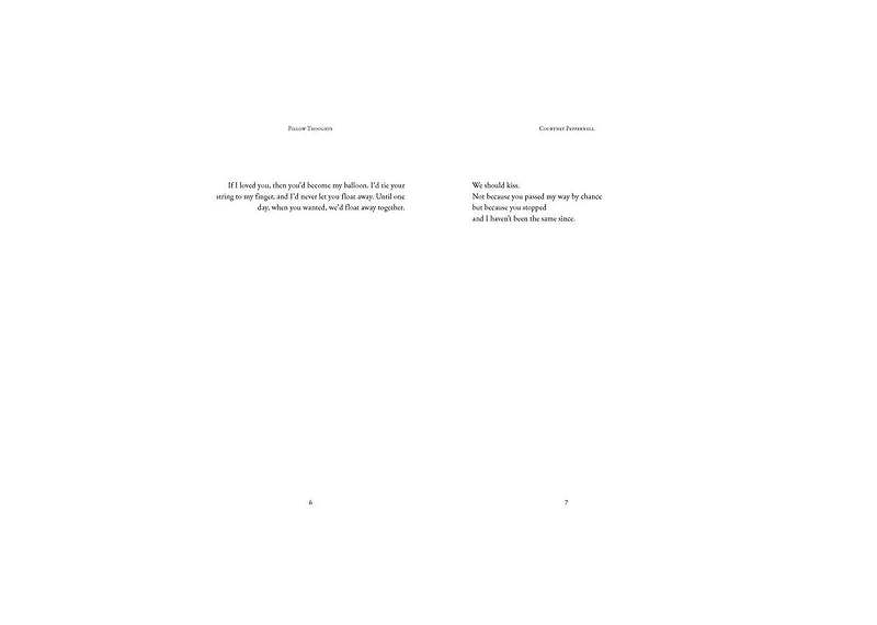 Pillow Thoughts by Courtney Peppernell
