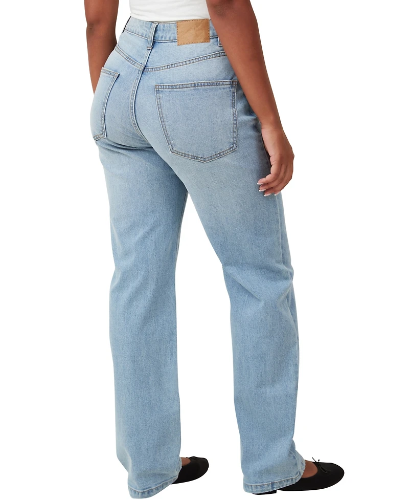 Cotton On Women's Curvy Stretch Straight Jean