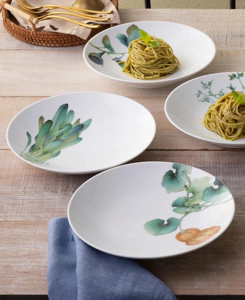 Noritake Kyoka Shunsai Deep Plates Set/6