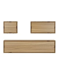 Danya B Bauhaus Floating Geometric Cubby Wall Shelves