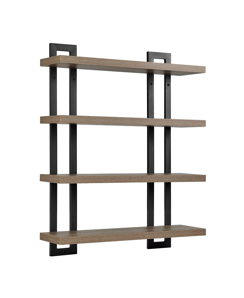 Danya B 4-Tier Floating Bracket Wall Shelf