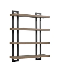 Danya B 4-Tier Floating Bracket Wall Shelf