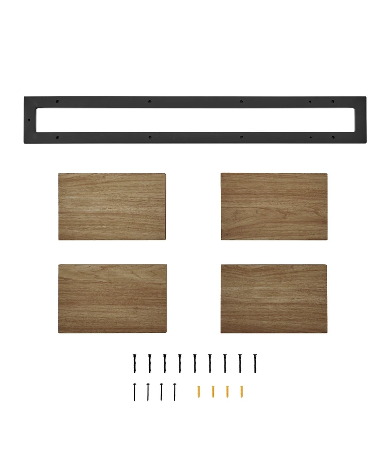 Danya B 4-Tier Ladder Bracket Floating Wall Shelves