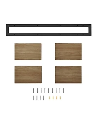 Danya B 4-Tier Ladder Bracket Floating Wall Shelves