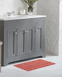 Laura Ashley Astor Chenille Bath Mat, 17" x 24"