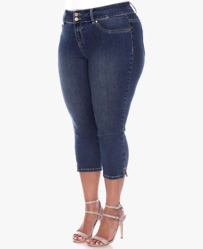 White Mark Plus Capri Jeans