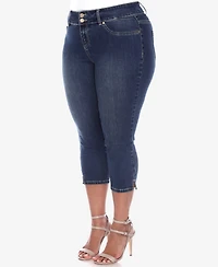 White Mark Plus Capri Jeans
