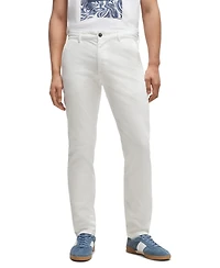 Boss by Hugo Boss Men's Stretch-Cotton Satin Slim-Fit Chinos
