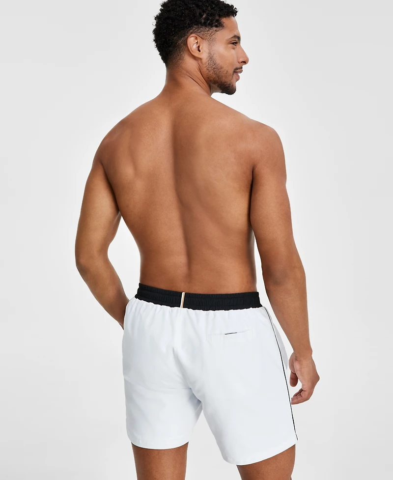 Boss by Hugo Men's Logo 6" Swim Trunks, Created for Macy's