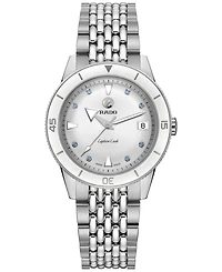 Rado Women's Swiss Automatic Captain Cook Stainless Steel Bracelet Watch 37mm Gift Set