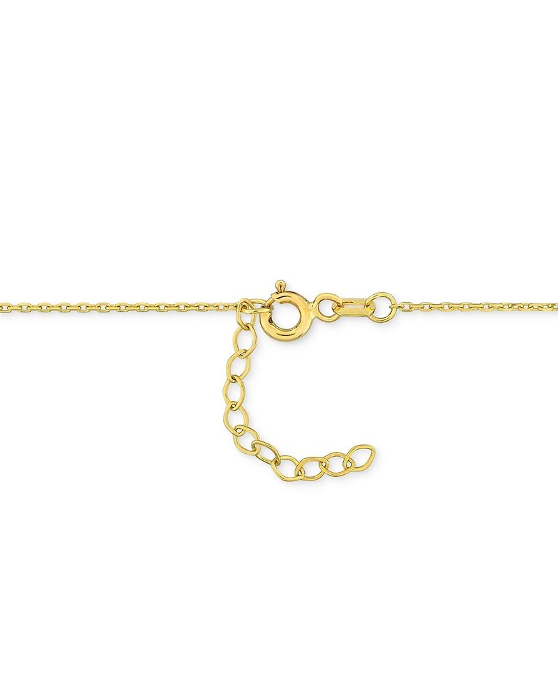 Sapphire (1-1/4 ct. t.w.) & Diamond (1/4 ct. t.w.) Lariat Necklace in 14k Gold, 16-1/2" + 1" extender