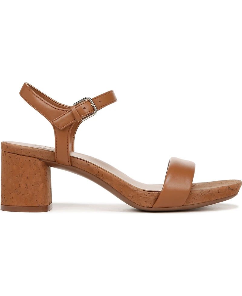 Naturalizer Women's Izzy Ankle Strap Low-Heel Dress Sandals