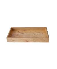 Cassadecor Petra Burl Wood Bathroom Tray