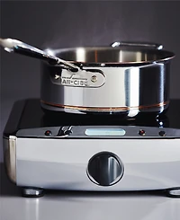 All-Clad Stainless Steel, Aluminum and Copper Core 5-Ply Bonded 5-Quart Saute Pan with Lid