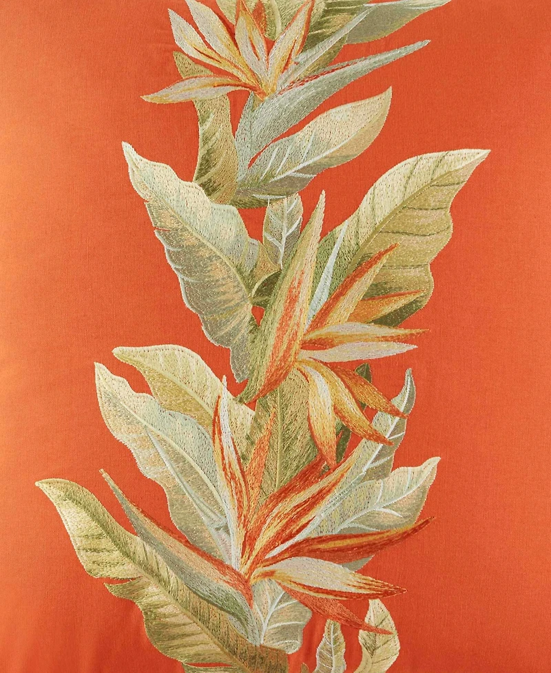 Tommy Bahama Home Birds Of Paradise Cotton Canvas Decorative Pillow, 20" x 20"