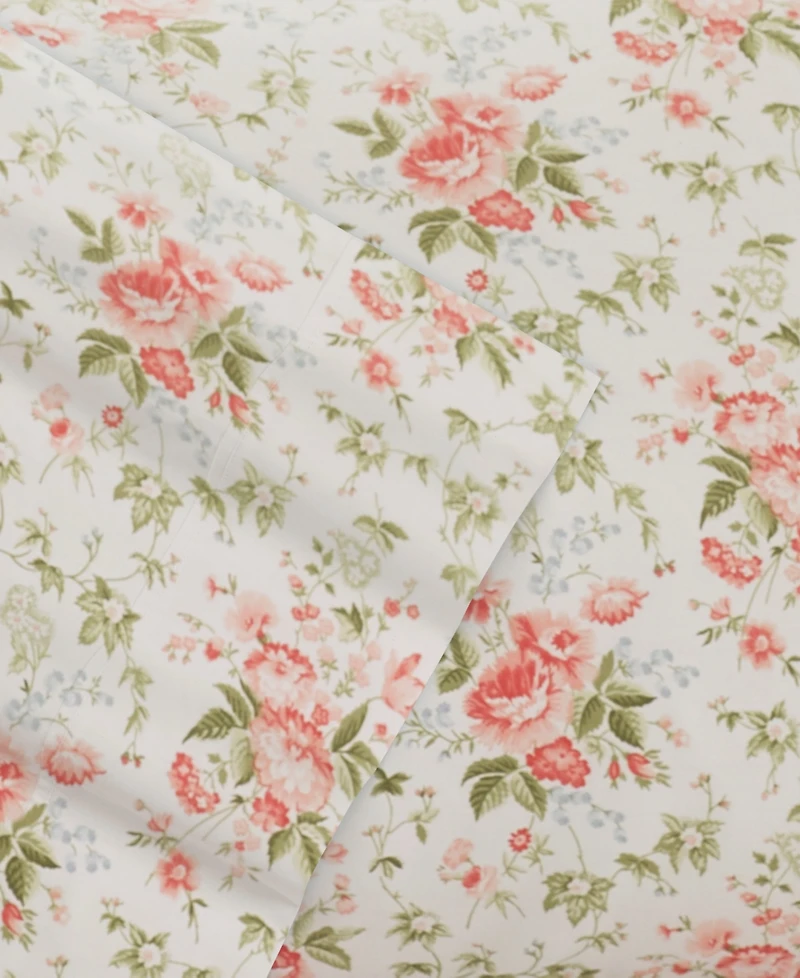 Laura Ashley Marissa Cotton Percale 6-Pc. Sheet Set
