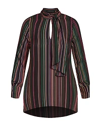 City Chic Women's Illusion Tunic Top