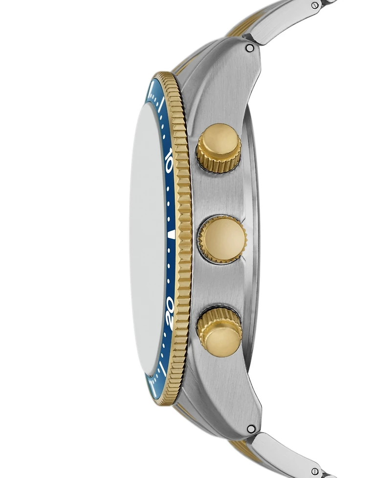 Folio Men's Three Hand 2T Silver-Tone, Gold-Tone Alloy Watch 42mm Gift Set