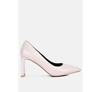 Tickles Italian Block Heel Pumps