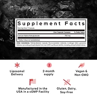 Codeage Liposomal Calcium Akg Supplement - Calcium Alpha-Ketoglutarate - 2-Month Supply - Liposomal Delivery - 1 Capsule Per Serving