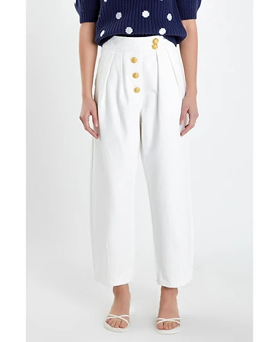 Women's Cropped Denim Trousers