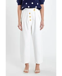 Women's Cropped Denim Trousers