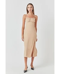 Women's Corset Bust Maxi Dress