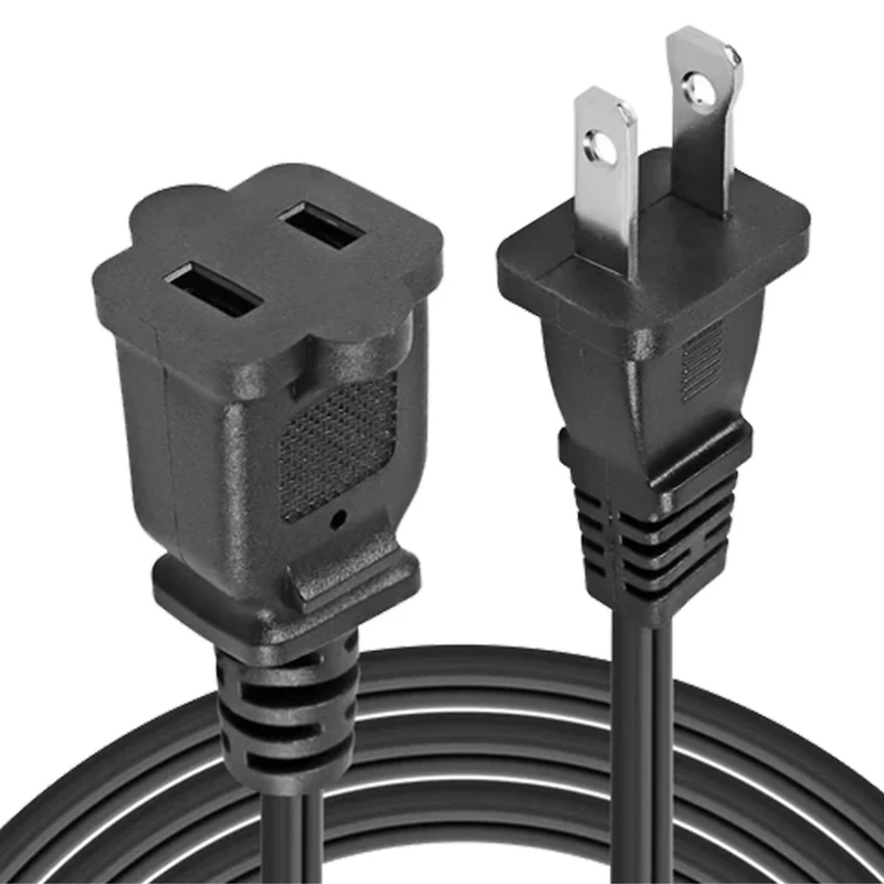 5 Core Ac Power Cord 10 Ft • 2 Prong Extension Adapter • 16AWG/2C 125V 13A • Us Polarized Male to Female Outlet Extension Cable B