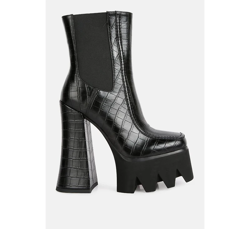 Bounty High Platform Heel Chelsea Boots
