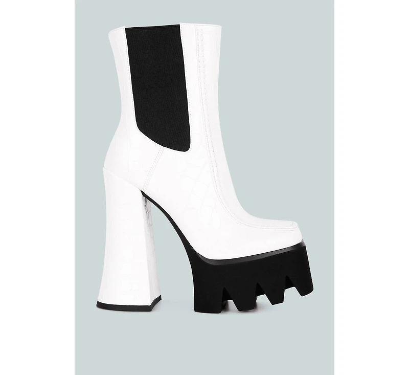Bounty High Platform Heel Chelsea Boots