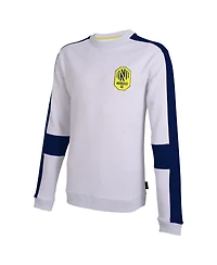 Men's Stadium Essentials White Nashville Sc Half Time Pullover Sweatshirt