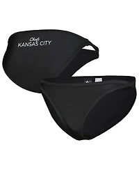 Women's G-iii 4Her by Carl Banks Black Kansas City Chiefs Hall of Fame Bikini Bottom