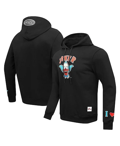 Men's Freeze Max Black The Simpsons Krusty Joker Pullover Hoodie