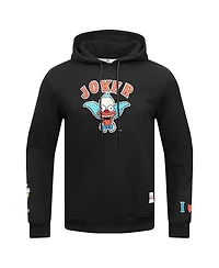 Men's Freeze Max Black The Simpsons Krusty Joker Pullover Hoodie
