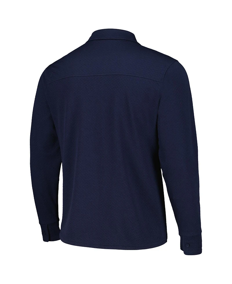Men's Antigua Navy Philadelphia Union Streamer Diamond Button-Up Shacket