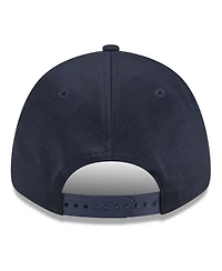 Men's New Era Navy Atlanta Braves 2024 Clubhouse 9FORTY Adjustable Hat