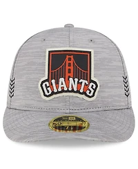 Men's New Era Gray San Francisco Giants 2024 Clubhouse Low Profile 59FIFTY Fitted Hat