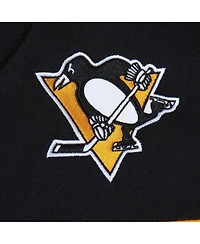 Men's Mitchell & Ness Black Pittsburgh Penguins Head Coach Pullover Hoodie