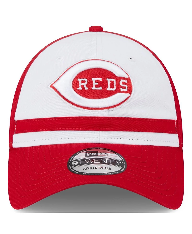 Men's New Era White Cincinnati Reds 2024 Batting Practice 9TWENTY Adjustable Hat