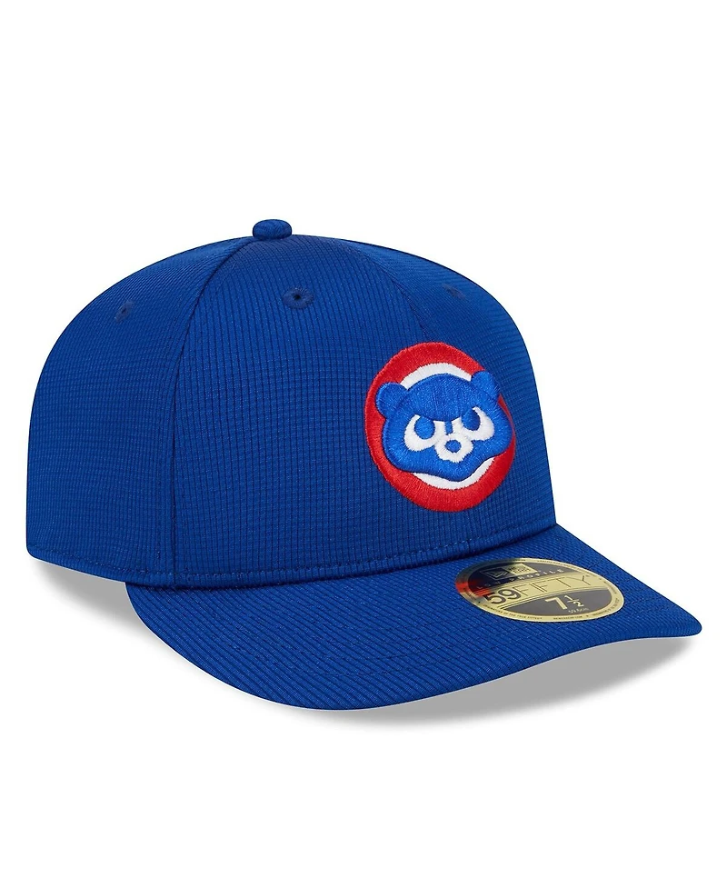 Men's New Era Royal Chicago Cubs 2024 Batting Practice Low Profile 59FIFTY Fitted Hat