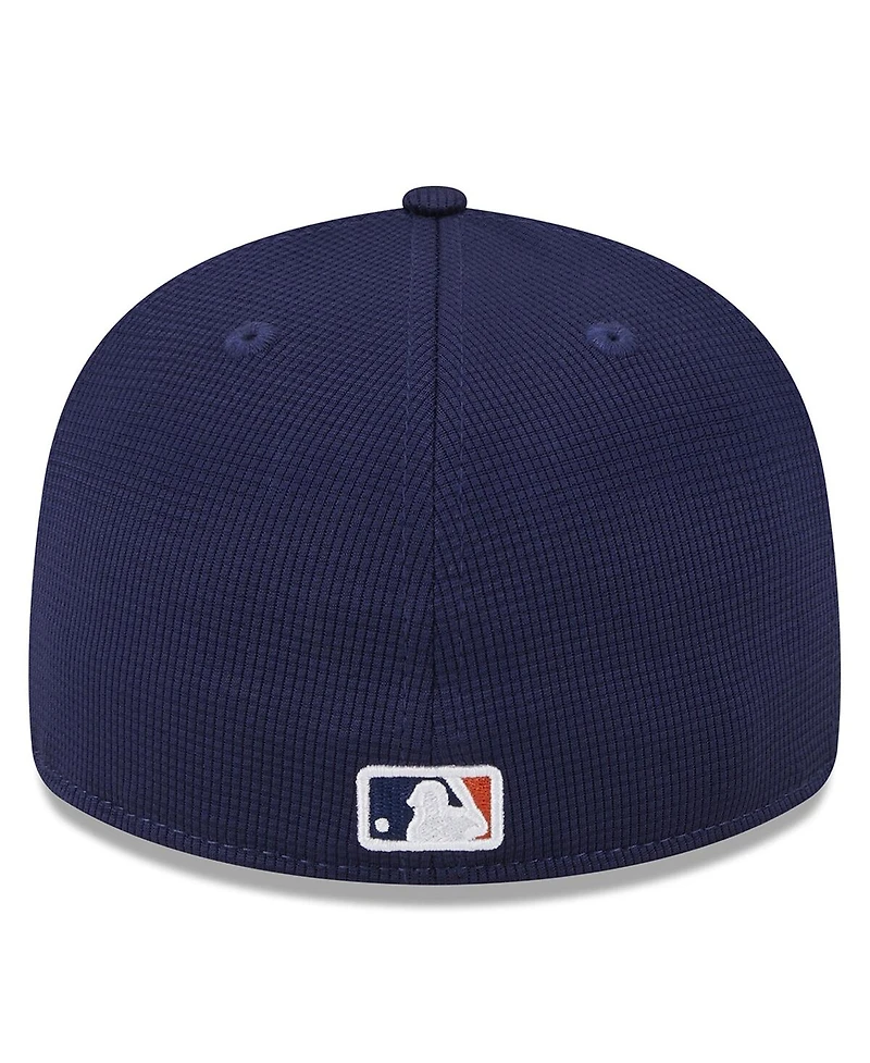 Men's New Era Orange Houston Astros 2024 Batting Practice Low Profile 59FIFTY Fitted Hat