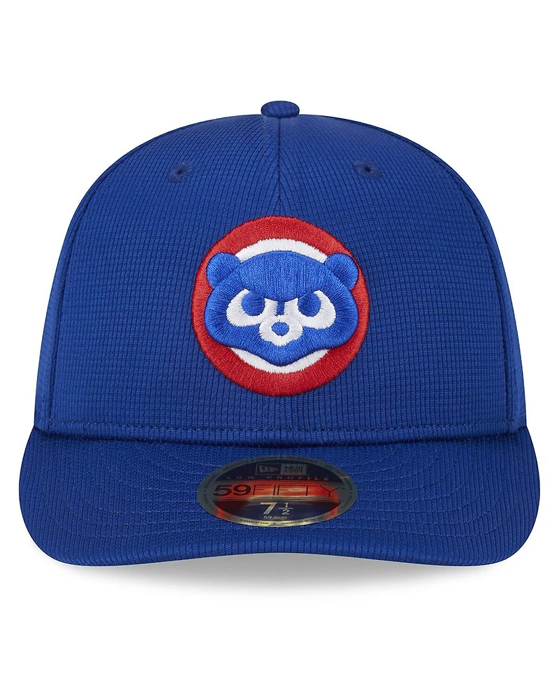 Men's New Era Royal Chicago Cubs 2024 Batting Practice Low Profile 59FIFTY Fitted Hat