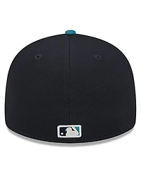 Men's New Era Cream Seattle Mariners 2024 Batting Practice Low Profile 59FIFTY Fitted Hat