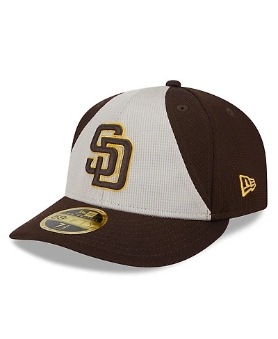 Men's New Era Brown San Diego Padres 2024 Batting Practice Low Profile 59FIFTY Fitted Hat